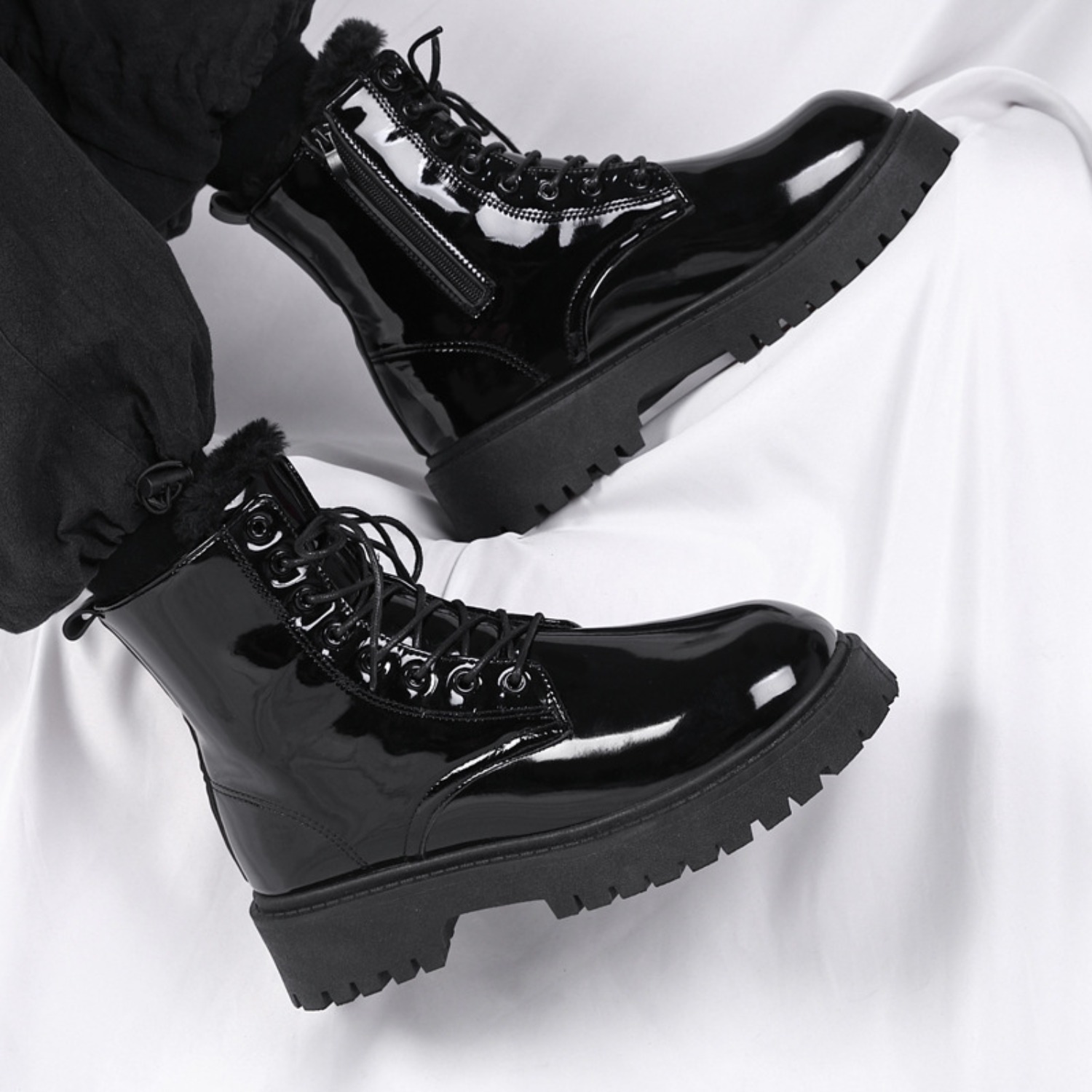 Men's warm plush high-top boot - Men'S Fashion News review and price