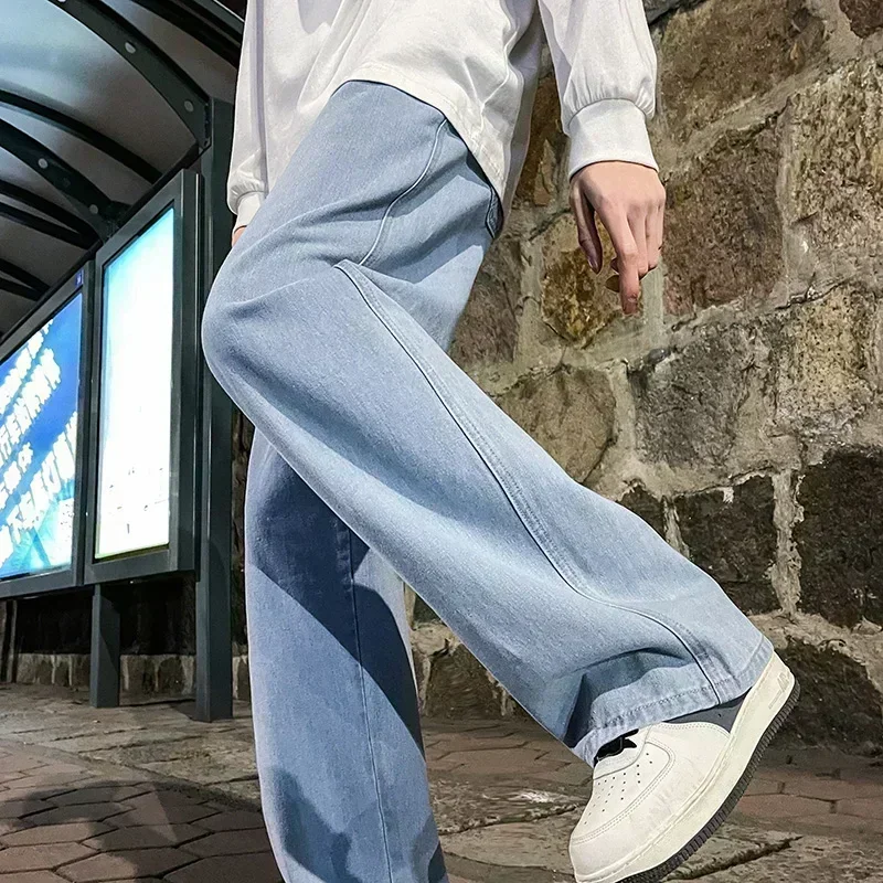 Korean Style Streetwear New Fa - Men'S Fashion Grey Jeans review and price