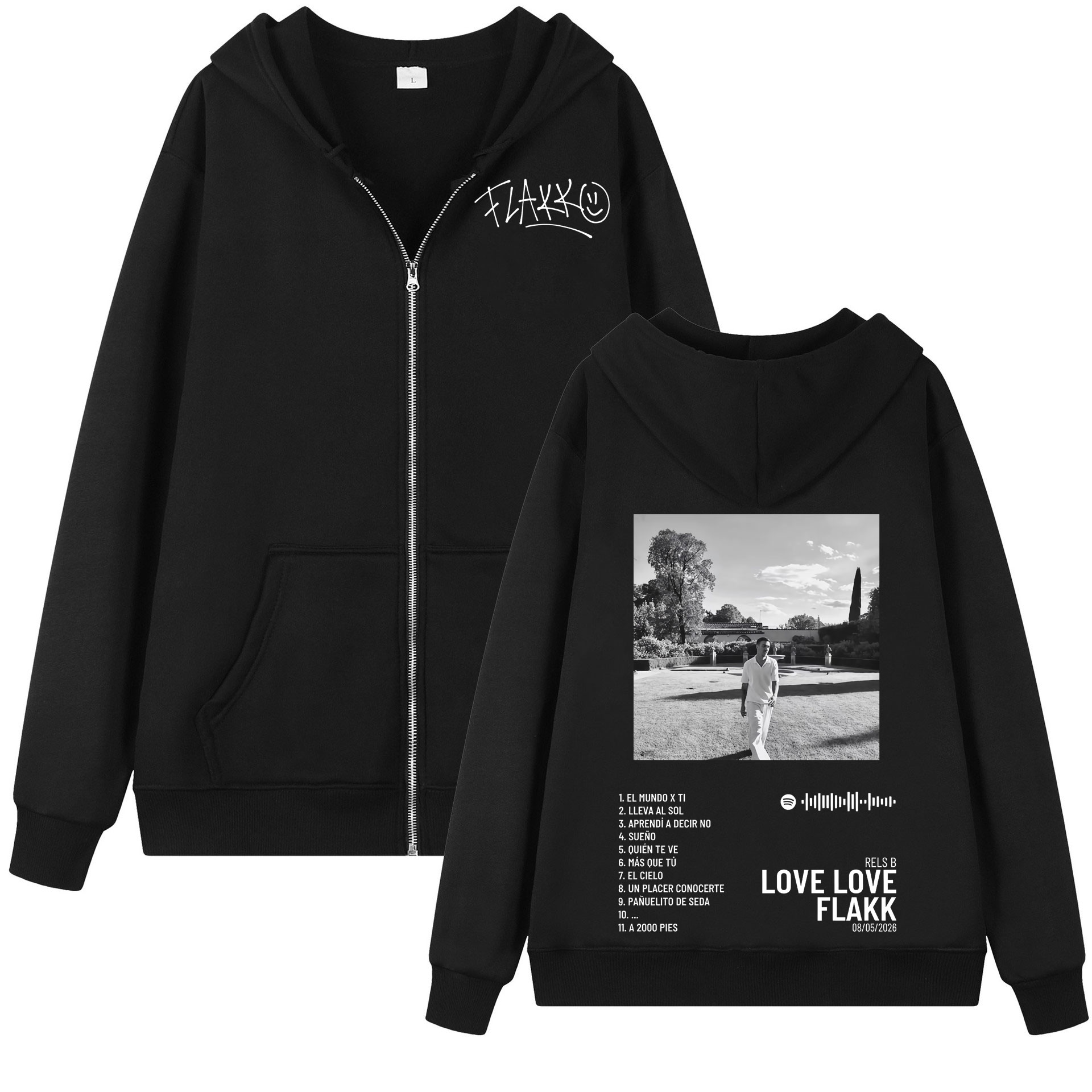Rapper Rels B Love Love Flakk  - Mens Fashion Zip Up Hoodies review and price