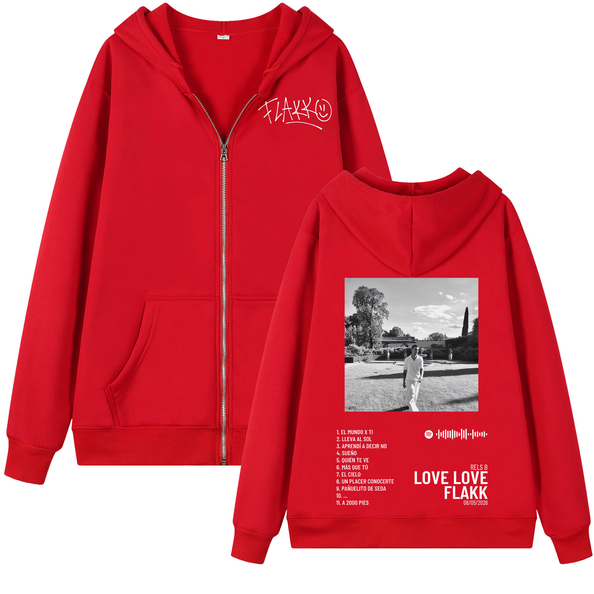Rapper Rels B Love Love Flakk  - Mens Fashion Zip Up Hoodies review and price