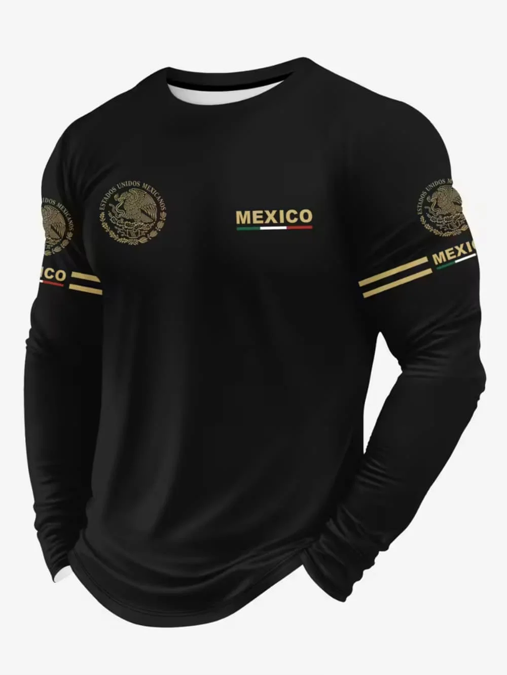 Men's Mexico Eagle Print T‑Shi - Mens Fashion Clothes review and price