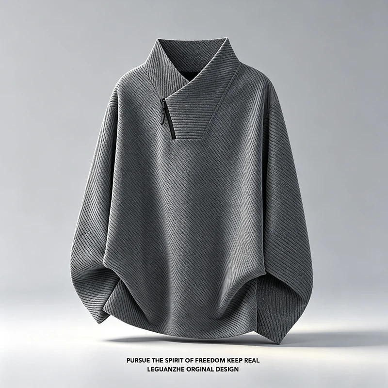 Mens Asymmetric Zip Stand Coll - Mens Fashion Summer review and price