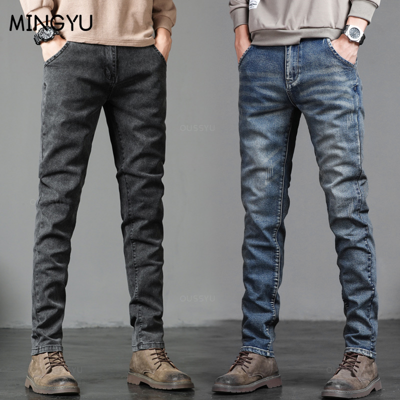 Spring Autumn Men's Classic Fa - Men'S Fashion Grey Jeans review and price