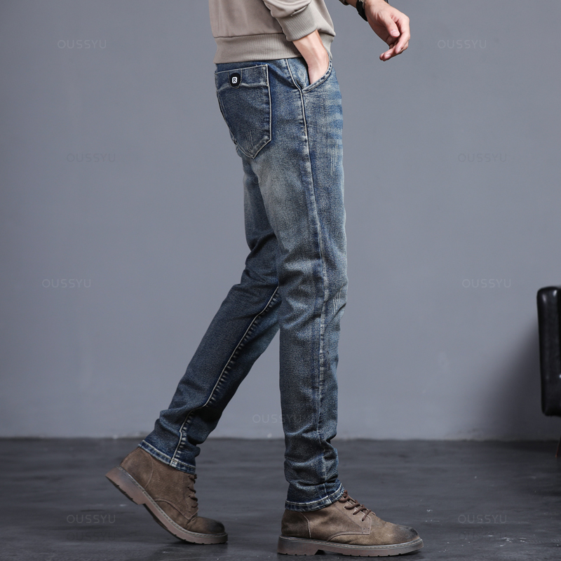 Spring Autumn Men's Classic Fa - Men'S Fashion Grey Jeans review and price