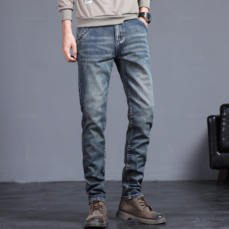 Spring Autumn Men's Classic Fa - Men'S Fashion Grey Jeans review and price