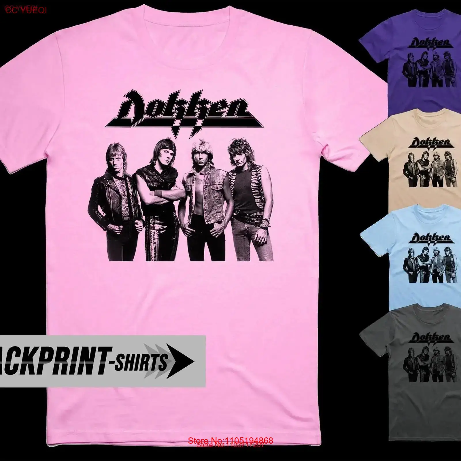 Dokken T Shirt cotton Men's al - Poster Men Fashion review and price